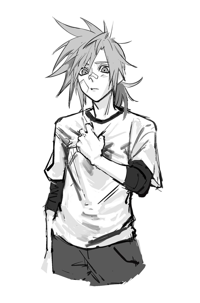 cloud strife (final fantasy and 2 more) drawn by cho5782