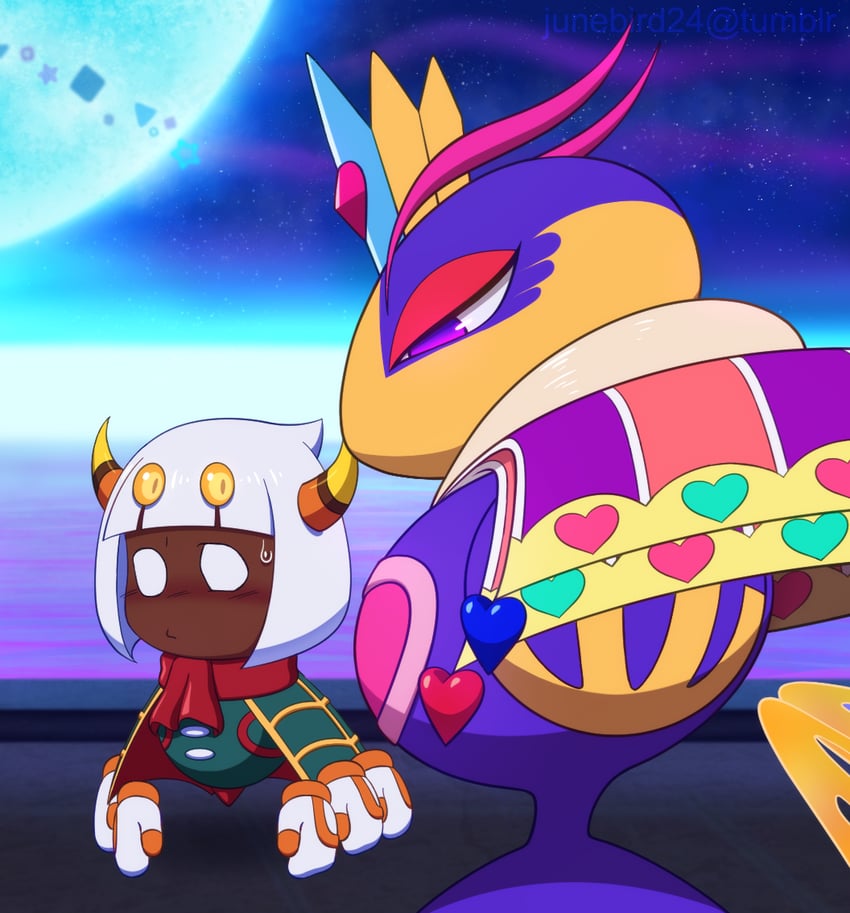 taranza and queen sectonia (kirby and 1 more) drawn by junebird24