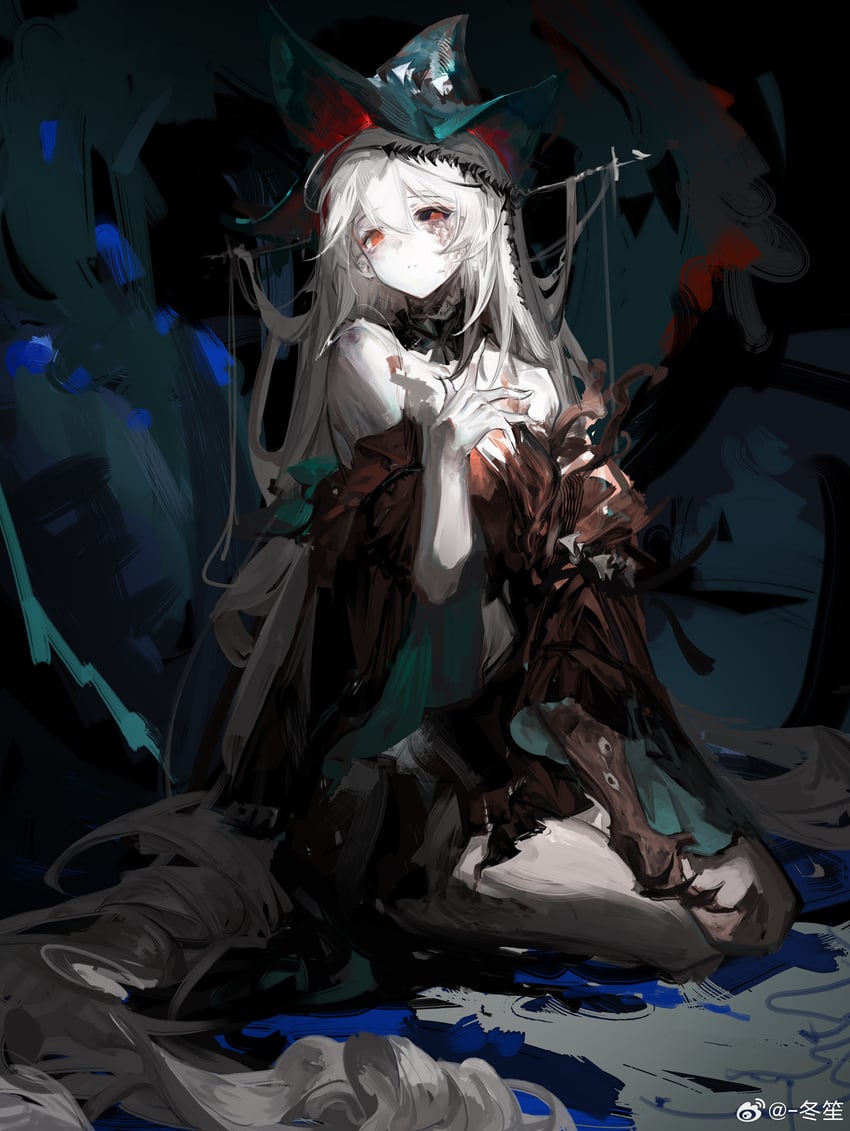 skadi and skadi the corrupting heart (arknights) drawn by dongsheng
