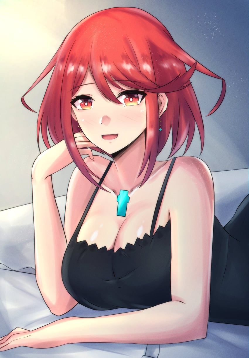pyra (xenoblade chronicles and 1 more) drawn by latte_(latte_daruta2)