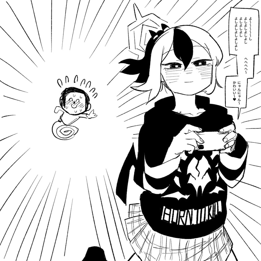 sensei, doodle sensei, and kayoko (blue archive) drawn by asahina_yoshitoshi