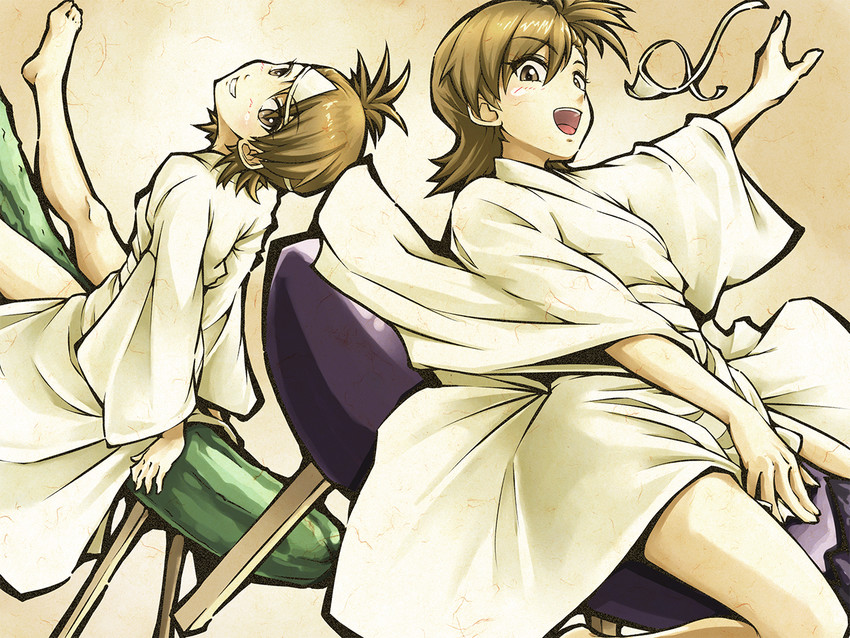 futami mami and futami ami (idolmaster) drawn by doku_hebi