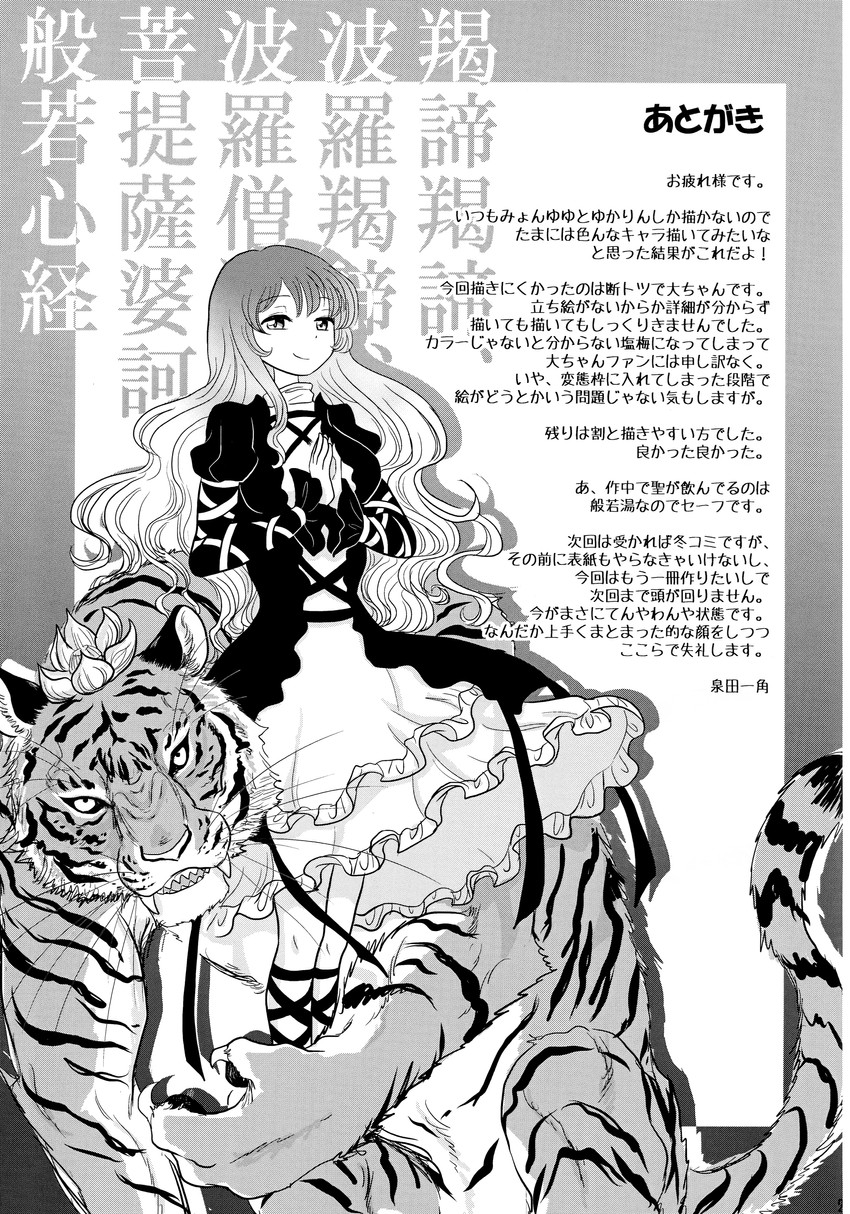hijiri byakuren and toramaru shou (touhou) drawn by izumida