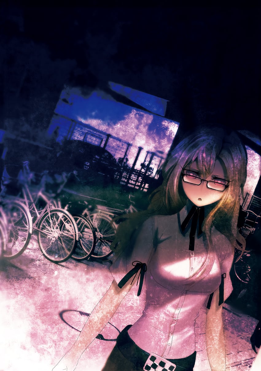 kiryuu moeka (science adventure and 1 more) drawn by huke