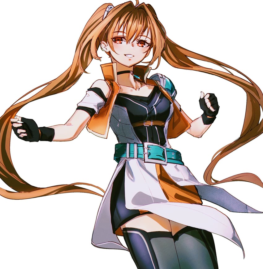 estelle bright (eiyuu densetsu and 3 more) drawn by madou_zakura