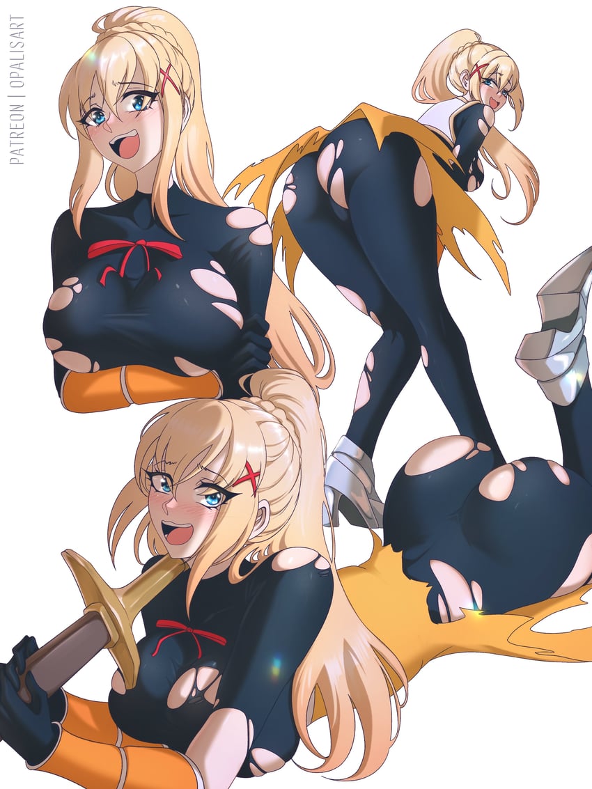 darkness (kono subarashii sekai ni shukufuku wo!) drawn by opalis