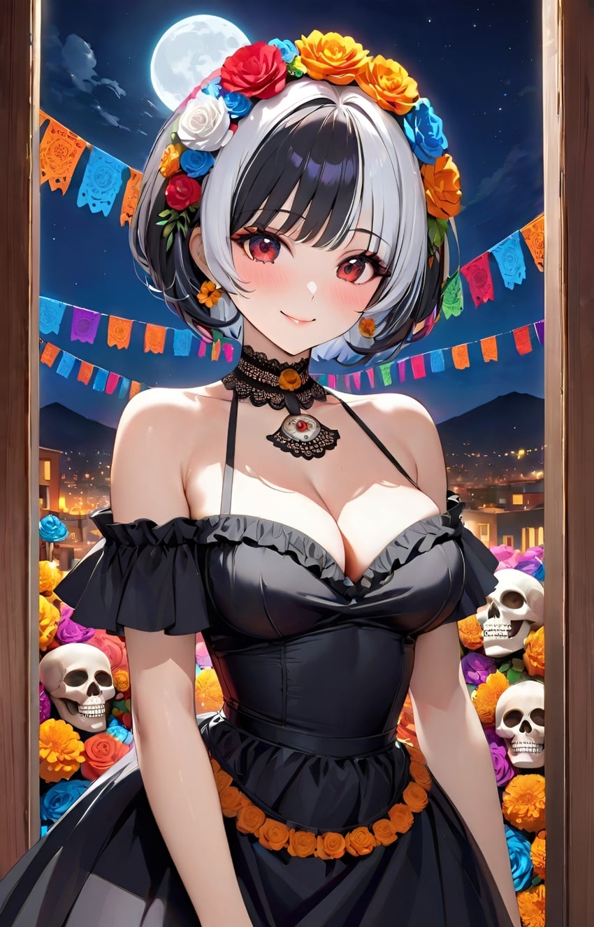 la catrina and makay (original) drawn by makayai