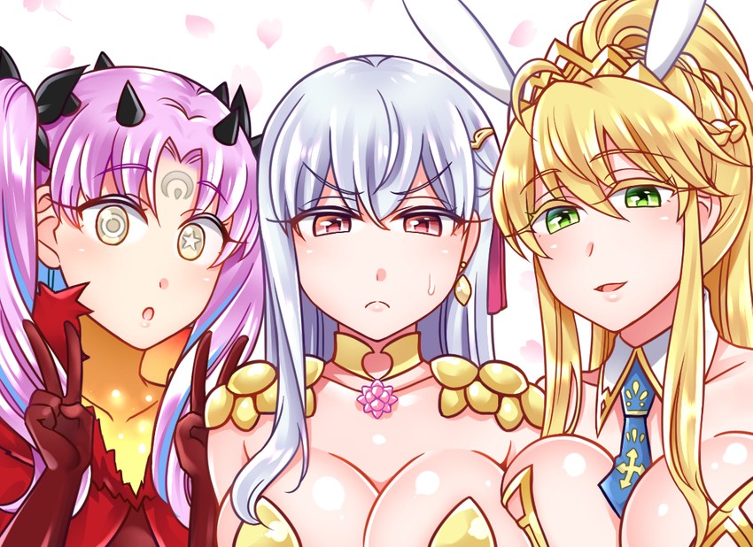 artoria pendragon, ishtar, kama, and space ishtar (fate and 1 more) drawn by yakisobapan_tarou_&_negitoro-ko