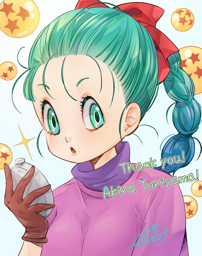 bulma (dragon ball) drawn by qoo1234