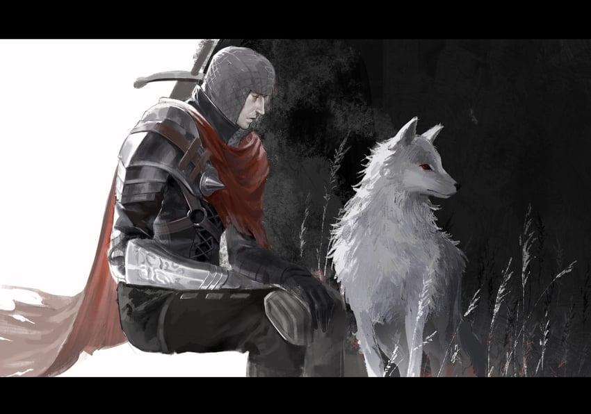 hawkwood (dark souls and 1 more) drawn by qi_dongye_yu