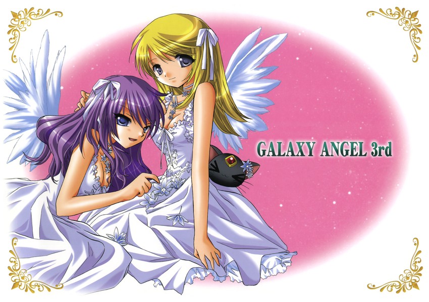 kahlua marjoram, tequila marjoram, and mimolette (galaxy angel and 1 more) drawn by kanan