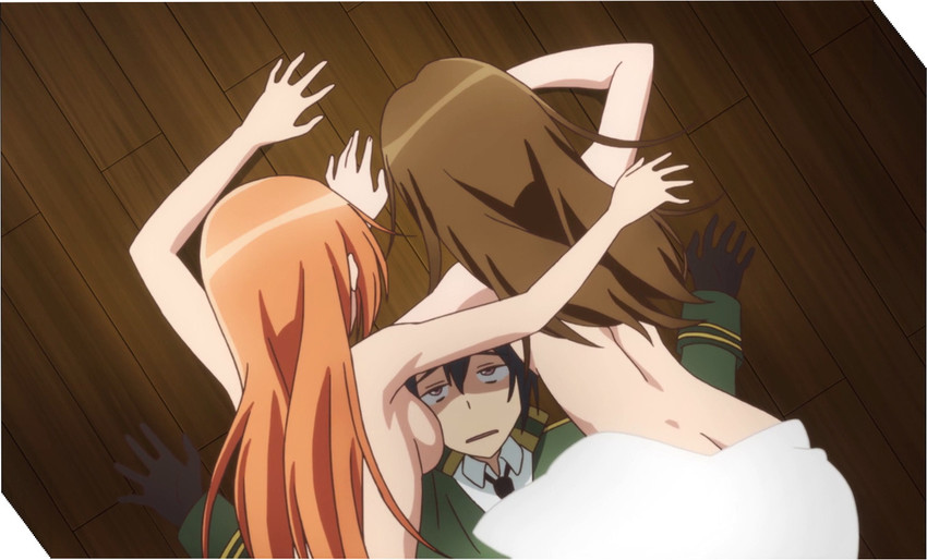 nikaidou mari, ootori ouka, and kusanagi takeru (taimadou gakuen 35 shiken shoutai)