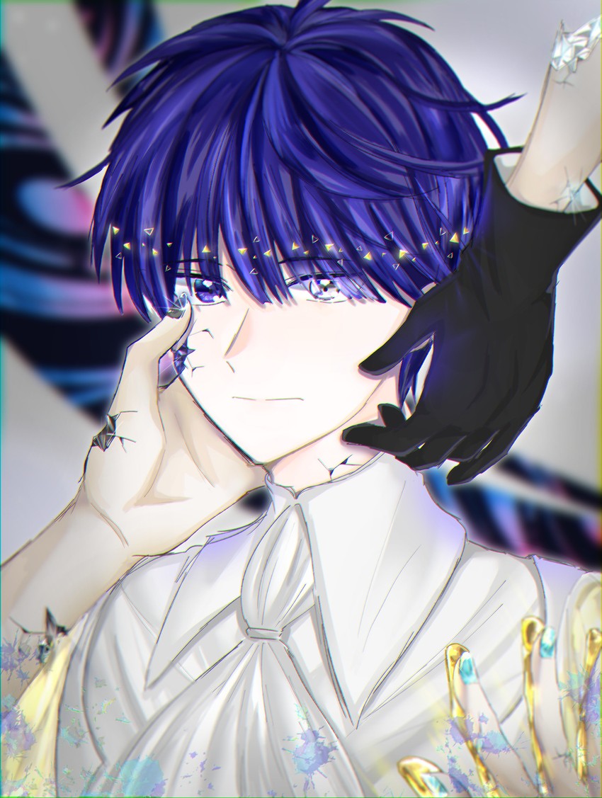 phosphophyllite, antarcticite, and cairngorm (houseki no kuni) drawn by sorato_(sorato812)