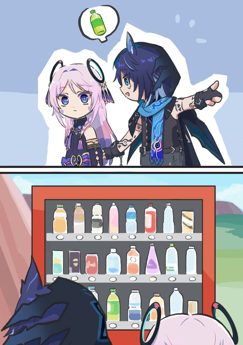 citlali and ororon (genshin impact) drawn by xinzoruo