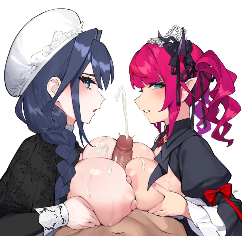 ouro kronii and irys (hololive and 1 more) drawn by dasdokter