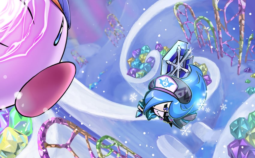 kirby, francisca, and esp kirby (kirby and 1 more) drawn by hosikuzubosi_(avvf2277)