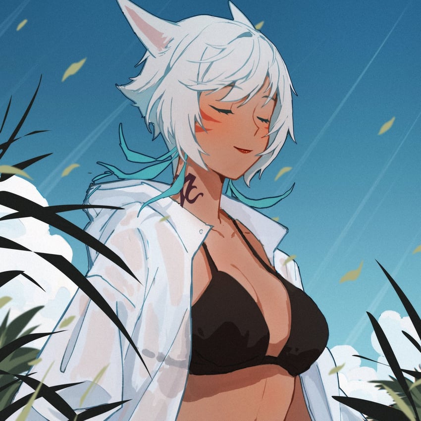 y'shtola rhul (final fantasy and 1 more) drawn by lyra-kotto