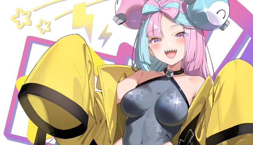 iono (pokemon and 1 more) drawn by spider_apple