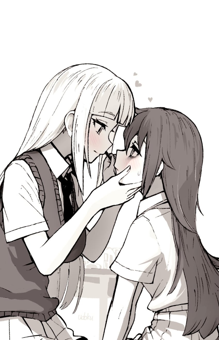 kuroki tomoko and katou asuka (watashi ga motenai no wa dou kangaetemo omaera ga warui!) drawn by u-doku