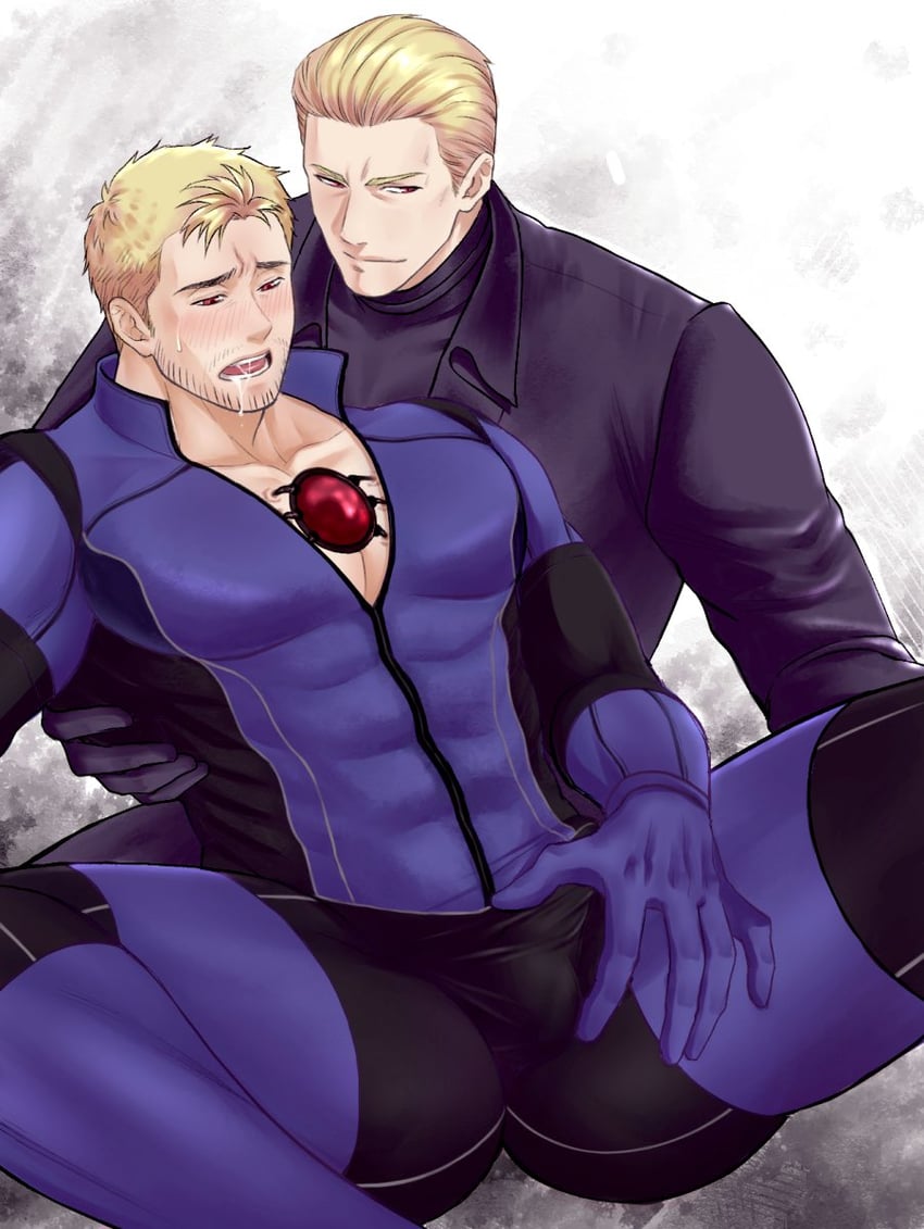 chris redfield and albert wesker (resident evil and 1 more) drawn by you_mama_n