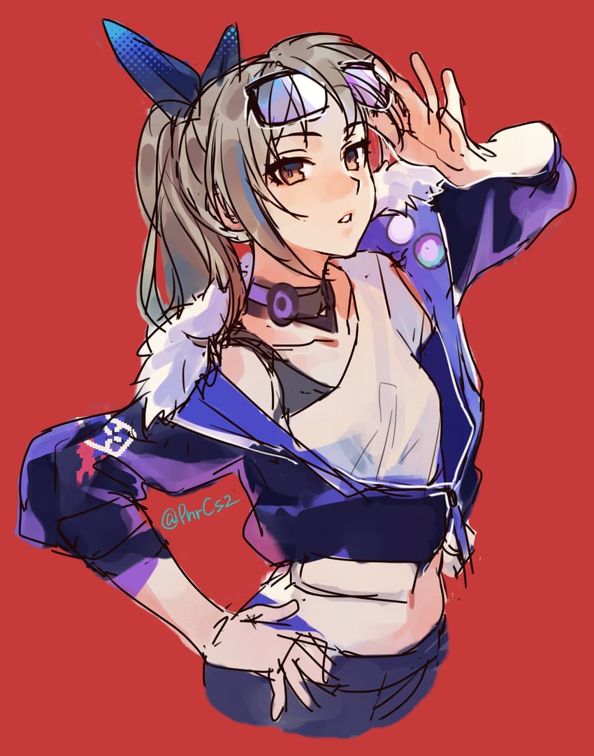 silver wolf (honkai and 1 more) drawn by pnrcs2