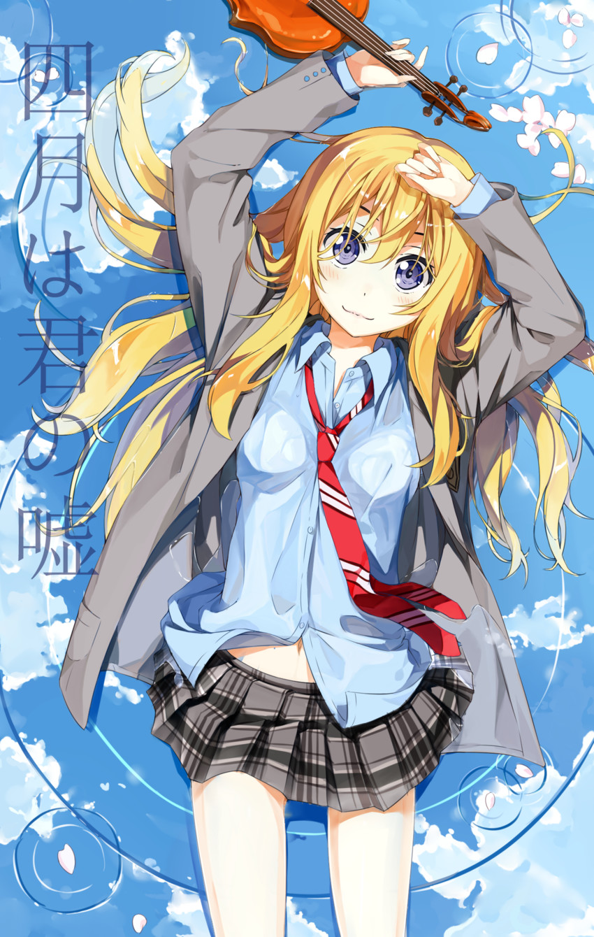miyazono kawori (shigatsu wa kimi no uso) drawn by kiriko_(araragikoyomi)