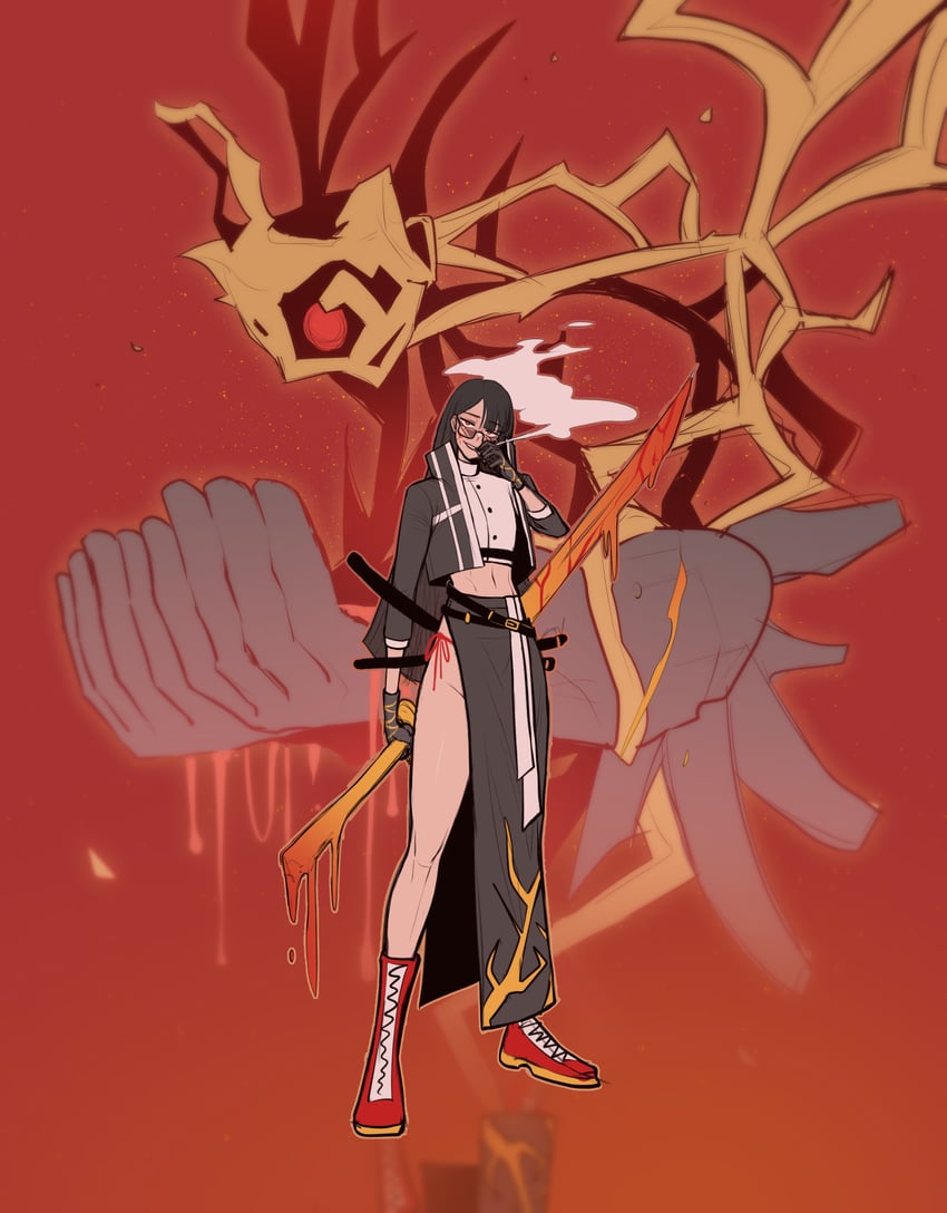 ryoshu and spiral of contempt (project moon and 1 more) drawn by misg1111