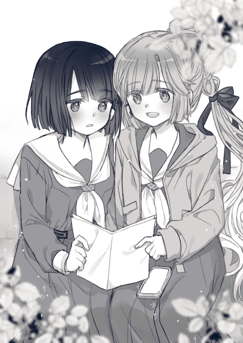 momose ginko and anyoji hime (love live! and 1 more) drawn by dghd