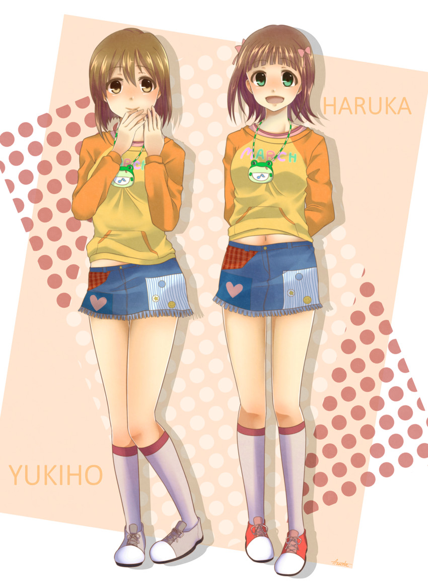 amami haruka, takatsuki yayoi, and hagiwara yukiho (idolmaster) drawn by asazuke25