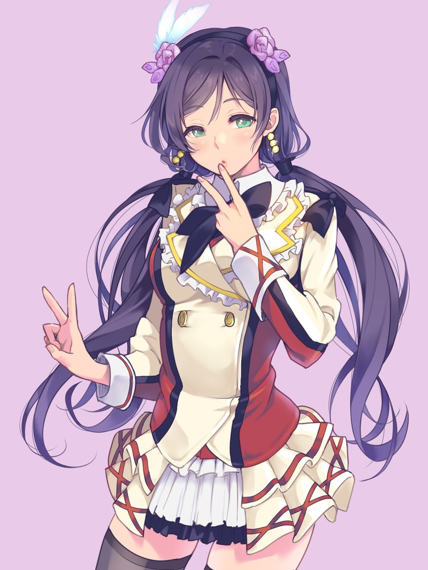 tojo nozomi (love live! and 1 more) drawn by kate_iwana