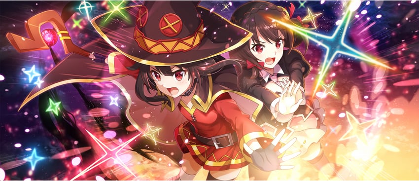 megumin and yunyun (kono subarashii sekai ni shukufuku wo! and 1 more)