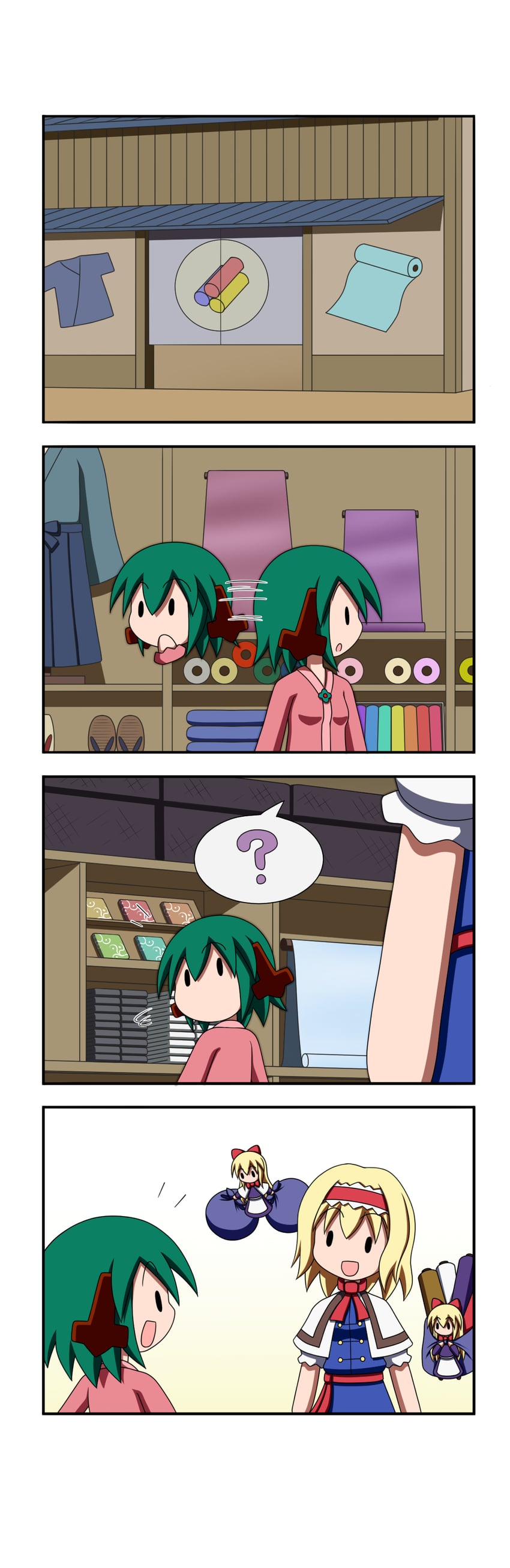 alice margatroid, shanghai doll, and kasodani kyouko (touhou) drawn by rakugaki-biyori