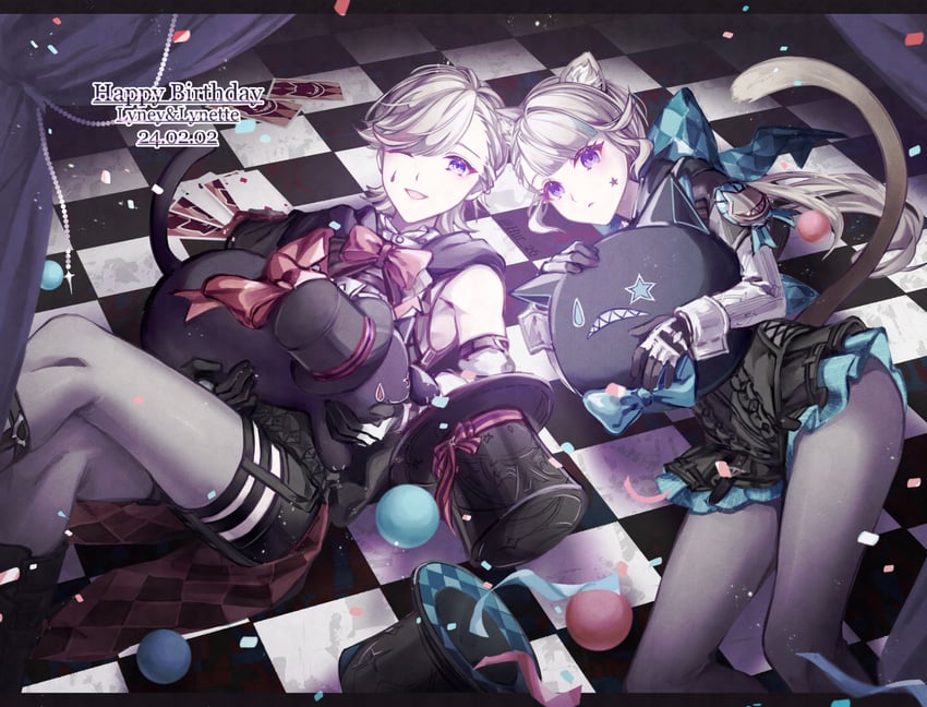 lynette, lyney, and rosseland (genshin impact) drawn by hur_riri26