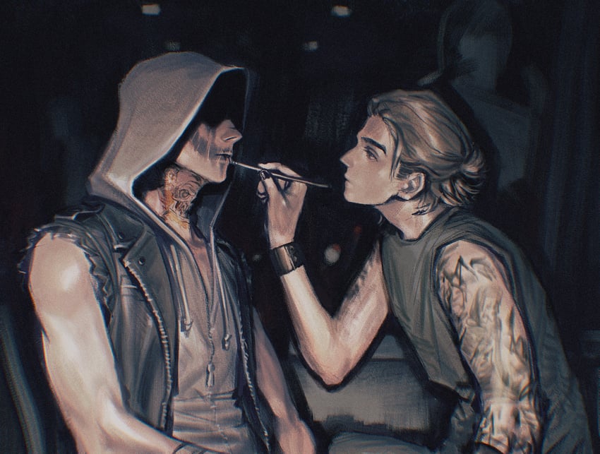 the legion and frank morrison (dead by daylight) drawn by c2h4_(1849155751)