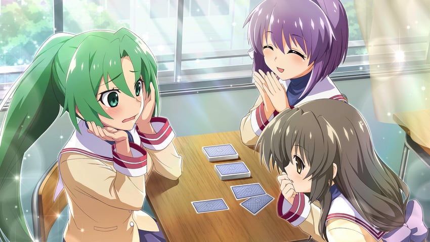 sonozaki mion, fujibayashi kyou, and ibuki fuuko (higurashi no naku koro ni and 2 more)