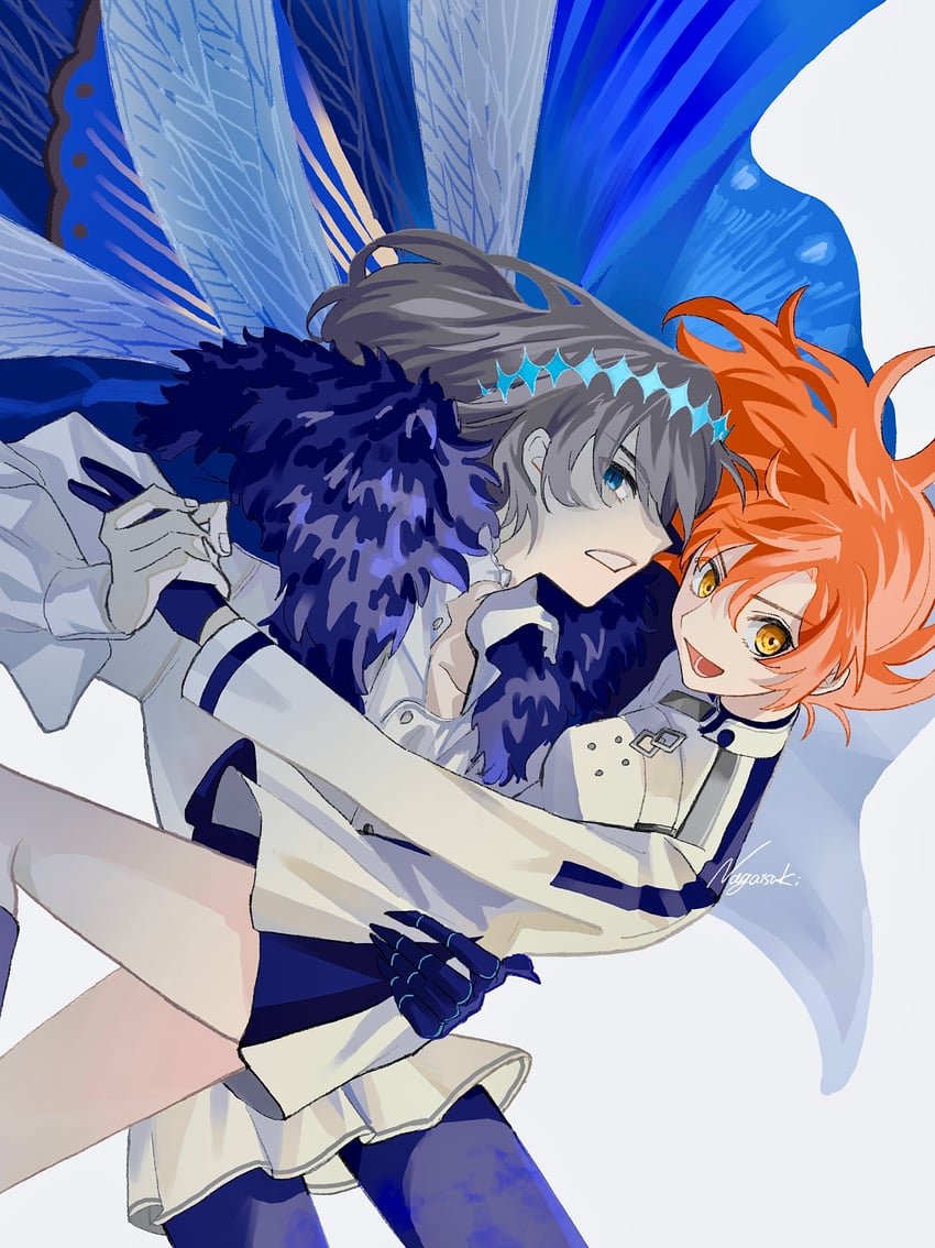 fujimaru ritsuka and oberon (fate and 1 more) drawn by nagatsuki_(huwamo9_8ku)