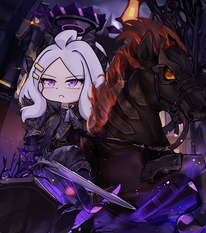 hina and eachtar (blue archive and 1 more) drawn by maomaoquing