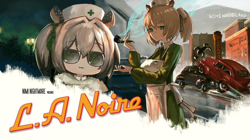 nimi nightmare (indie virtual youtuber and 1 more) drawn by advarcher