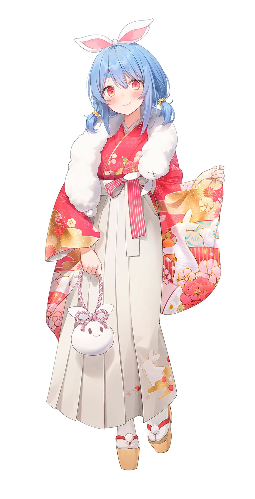usada pekora and don-chan (hololive) drawn by ruien_(wu_jui-en)