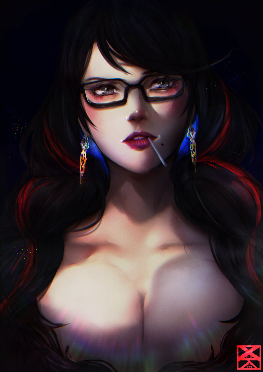 bayonetta (bayonetta and 1 more) drawn by xuuikie_ashe