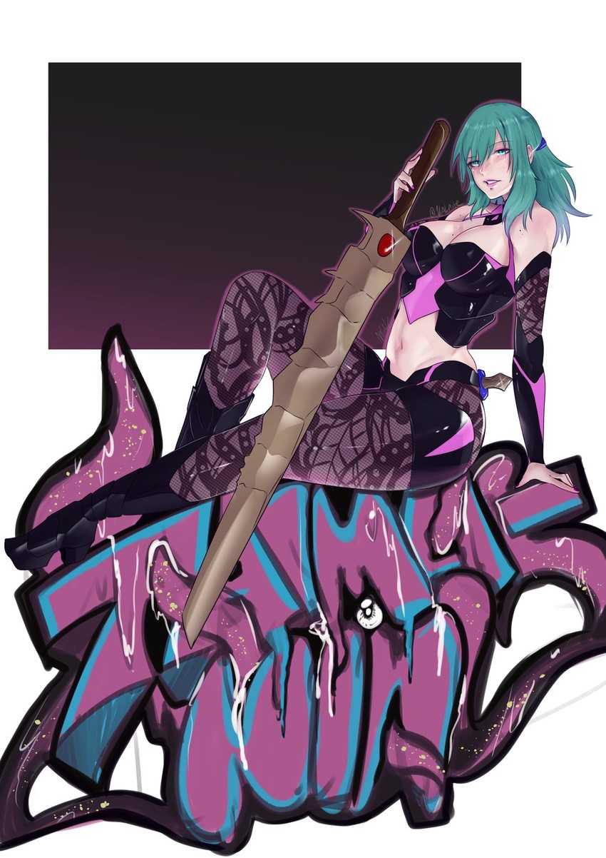 female byleth (fire emblem and 1 more) drawn by vialnite