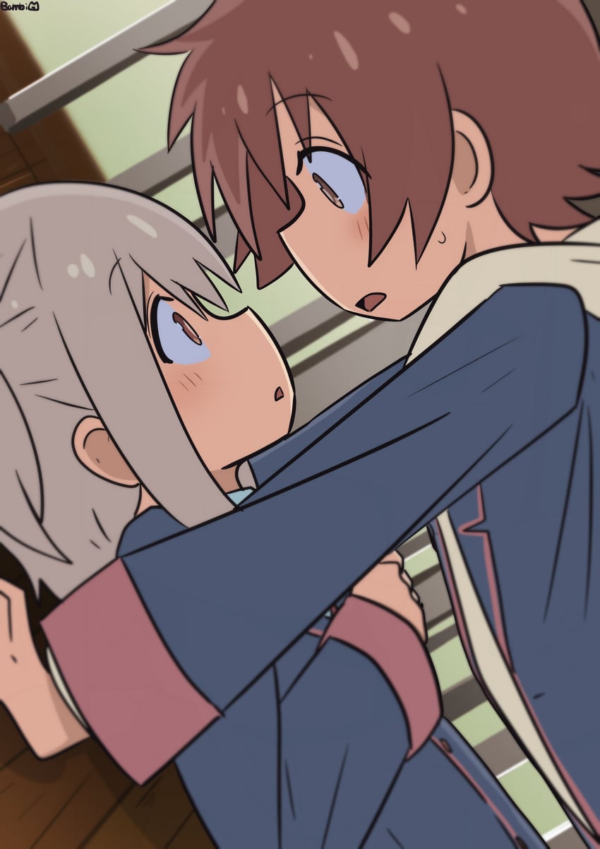 senkawa minato and sakurada yuuta (onii-chan wa oshimai!) drawn by bambi2000line