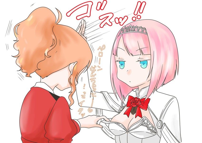 ark royal and aquila (kantai collection) drawn by mocchi_(mocchichani)