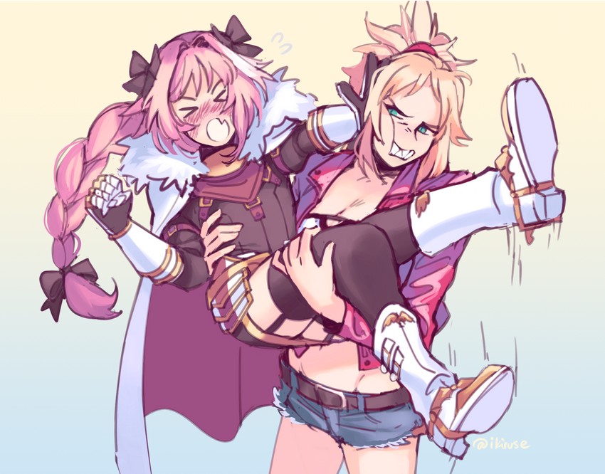 astolfo and mordred (fate and 1 more) drawn by ikiru_(ikiusagi)
