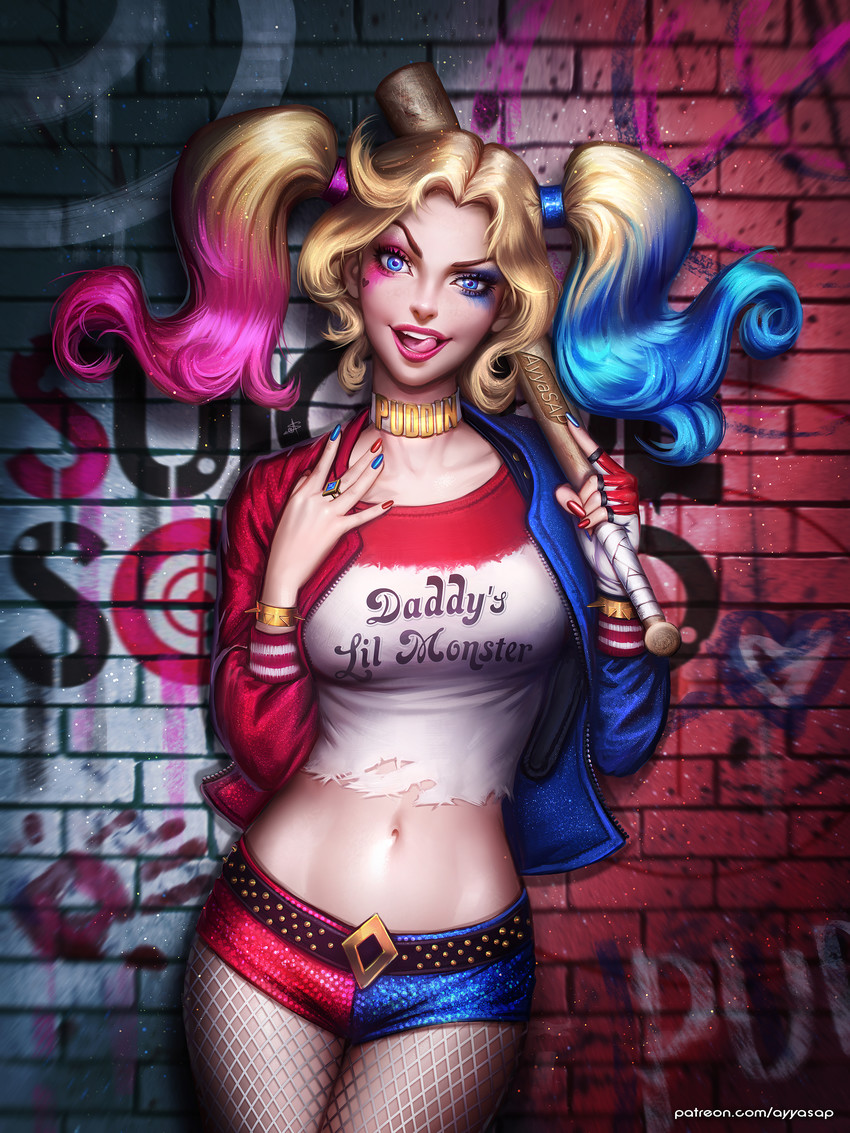harley quinn (dc comics and 2 more) drawn by ayya_sap