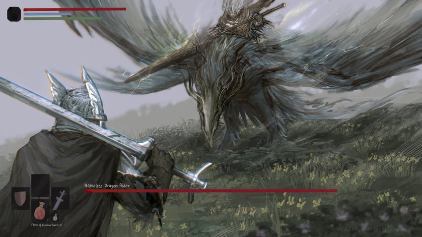 nameless king, wylder, and king of the storm (elden ring and 3 more) drawn by rashuu