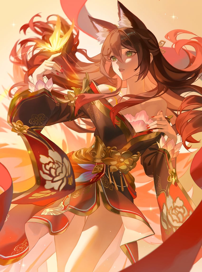 tingyun and fugue (honkai and 1 more) drawn by xiisalt