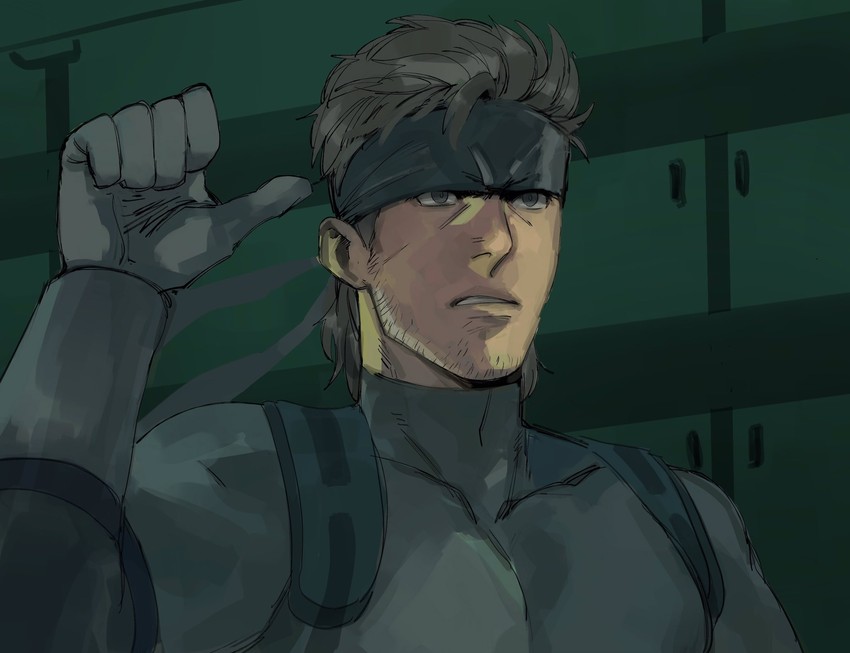 solid snake (metal gear and 1 more) drawn by tirtyturtle