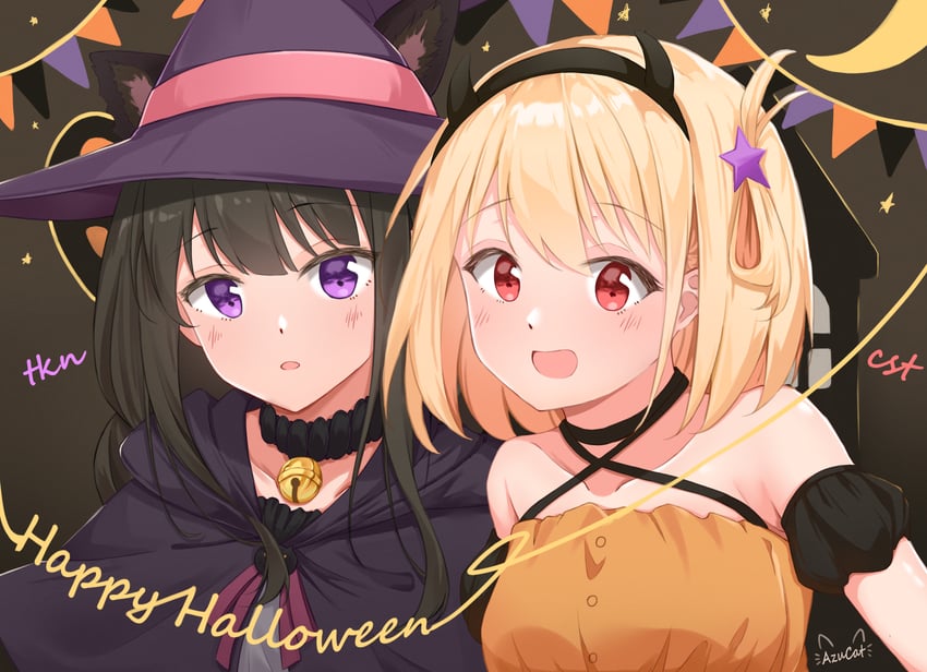 nishikigi chisato and inoue takina (lycoris recoil) drawn by captain_yina