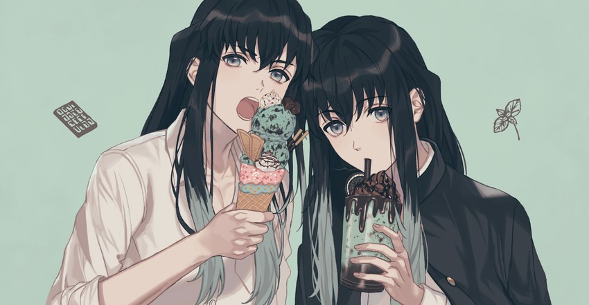 tokitou muichirou and tokitou yuichirou (kimetsu no yaiba) drawn by 234_(1234!)
